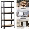 Topeakmart 4 Pack 5 Tier Shelving Unit and Storage Shelves