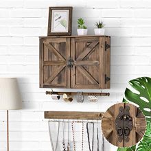Wall Hanging Jewelry Organizer Rustic| Wall Mounted