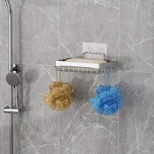 Shower Caddy and Soap Dish Wall Mounted Bathroom Shelf