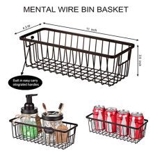 Storage Organizer Basket Premium Mason Jar Bathroom Accessories Set
