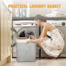 Collapsible Linen Laundry Basket – Sturdy, Foldable & Space-Saving Storage Solution