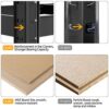 Yaheetech Black 5-Shelf Steel Shelving Unit Storage