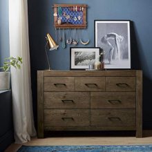 Wall Mounted-Rustic Wooden Jewelry Hanger