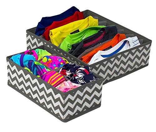 Sorbus Set of 4 Foldable Drawer Dividers, Storage Boxes