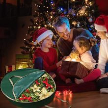 Large Christmas Wreath Storage Bag with Transparent Window