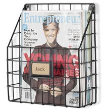 Wall35 Rivista File Holder - Metal Mesh Wire Shelf