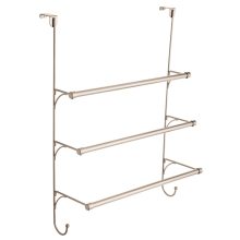 Franklin Brass Over the Door Triple Towel Rack with Hooks