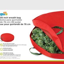 Honey-Can-Do 30" Canvas Wreath Storage-Red
