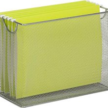 Honey-Can-Do Grey Mesh Tabletop File Folder