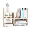 Organizer Office Storage Rack Adjustable Wood Display Shelf