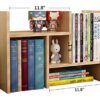 Office Desktop Bookshelf Adjustable Wood Display
