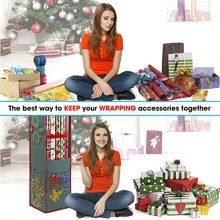 Hanging Wrapping Paper Storage Bag Organizer
