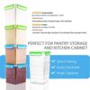 4 Large Airtight Food Storage Containers for Flour