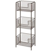 Decorative Metal Storage Organizer Tower Rack