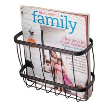 iDesign York Lyra Steel Over-the-Tank Magazine Holder