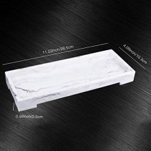 eyewin White Vanity Tray Stone， Kitchen Bathroom Resin Tray