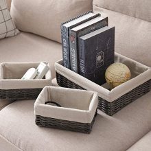 HOSROOME Handmade Wicker Storage Baskets Set