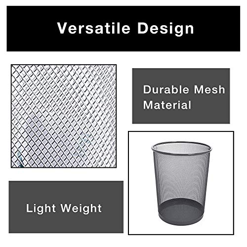 Smart Design Steel Metal Mesh Waste Basket