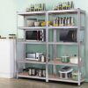 Giantex 4 Pcs 5-Tier Storage Shelves, Garage Shelving Units