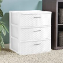 Sterilite 3 Drawer Wide Weave Tower
