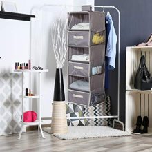 Shelf Hanging Closet Organizer Mesh Side Pockets