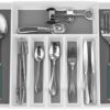 Expandable Cutlery Drawer Trays for Silverware, Serving Utensils