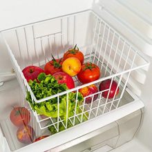 Refrigerator Chest Freezer Baskets – Set of 4 Wire Storage Bins for Kitchen & Pantry Organization
