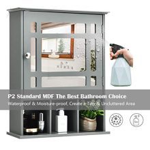 Bathroom Wall Mounted Storage Cabinet with Adjustable Shelf