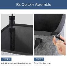 70L Dirty Clothes Hamper with Removable Liner