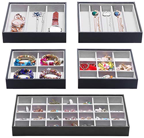 Magic Stackable Jewelry Trays Closet Dresser Drawer