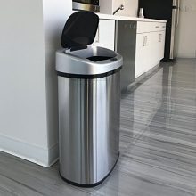 Automatic Sensor Kitchen Trash Can with Power Adapter