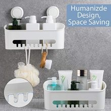 ilikable Vacuum Shower Caddy Suction Cup No-Drilling Removable