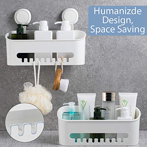 ilikable Vacuum Shower Caddy Suction Cup No-Drilling Removable