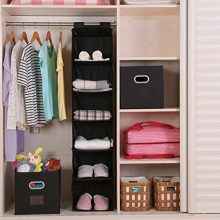 6-Shelf Hanging Clothes Storage Box Collapsible