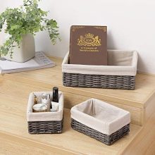 HOSROOME Handmade Wicker Storage Baskets Set