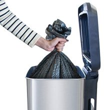 GLAD Extra Capacity Stainless Steel Sensor Trash Can