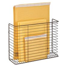 Metal Wire Farmhouse Wall Mount Magazine Holder