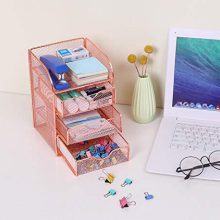 PAG Rose Gold Desk Organizer Stick Note Holder