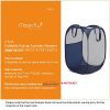 Foldable Pop-Up Mesh Hamper with Reinforced Carry Handles