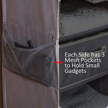 Shelf Hanging Closet Organizer Mesh Side Pockets