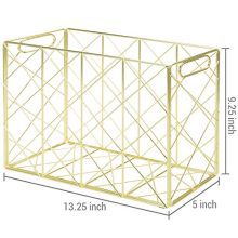 File Folder and Document Holder Organizer Basket Bin