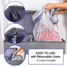 Huxley Classics Double Laundry Hamper - Lid Cover