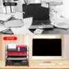 Simple Trending 4-Trays Mesh Office Supplies Desk Organizer