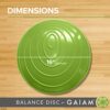 Gaiam Balance Disc Wobble Cushion Stability Core Trainer