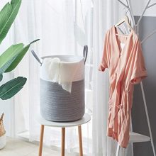 YOUDENOVA Woven Laundry Hamper - Cotton Rope Laundry Baskets