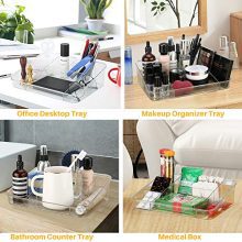 Tray Cosmetic Display Case Brush Holder Storage Box