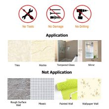 No Drilling Traceless Adhesive Bathroom Storage Organizer