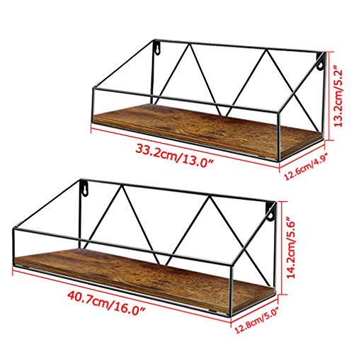 Wood Floating Storage Shelves for Kitchen