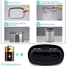 13 Gallon Touch-Free Automatic Stainless-Steel Trash