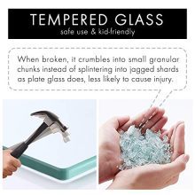 KES Glass Shelf for Bathroom Rectangular, 20-Inch Floating Shelves